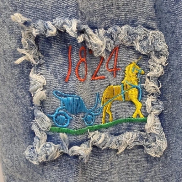 VINTAGE acid wash high wasted pleated shorts XL - Picture 3 of 8